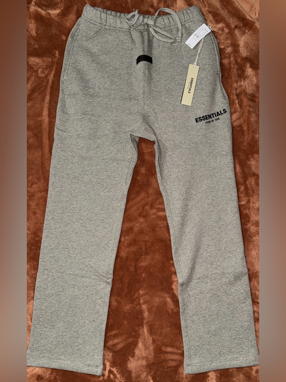 Essentials dark Gray Men’s Sweatpants with Logo